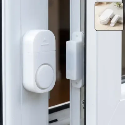Magnetic Door & Window Security Alarm – Wireless Entry Alert Sensor for Home, Office & Shop ( white, OS )