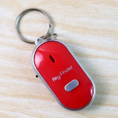 Anti-Lost Key Finder Whistle Keychain | Sound Activated LED Key Locator Alarm (1 Pc) ( default, OS )